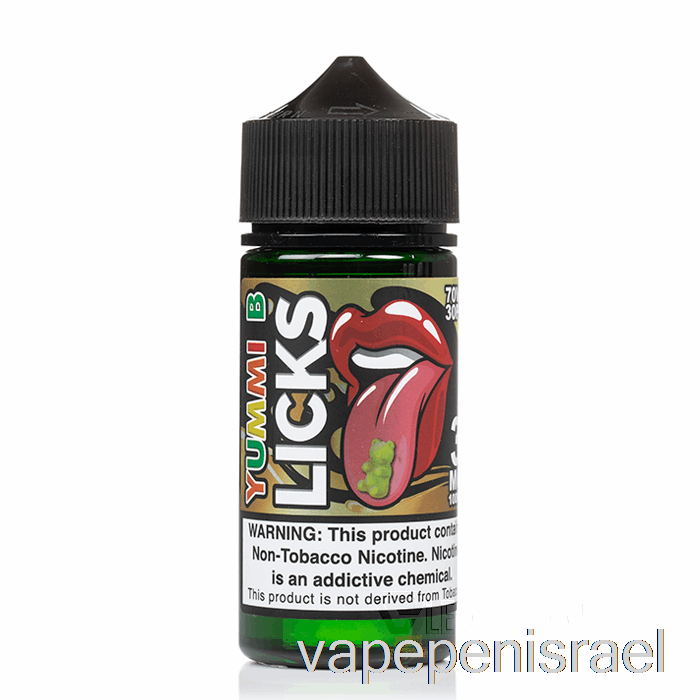 חד פעמי Vape Israel Yummi B - Licks Roll Upz - 100ml 0mg
